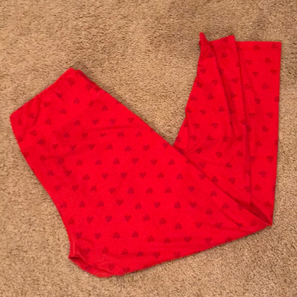 LulaRoe Heart/Valentine’s Day Leggings - TC